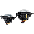 Front, Driver and Passenger Side Fog Light, With Bulb, Halogen