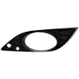 Front, Driver Side Fog Light Trim, Textured Black