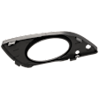 Front, Driver Side Fog Light Trim, Textured Black