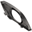 Front, Driver Side Fog Light Trim, Textured Black