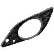Front, Driver Side Fog Light Trim, Textured Black
