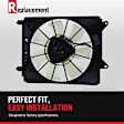 2014 Mazda CX-9 - Radiator and A/C Condenser Fan 6 Cyl 3.7L, For Models With Standard Duty Cooling, Without Towing Package, Dual fan