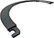2021 Mini Cooper - Front, Passenger Side Fender Trim, For Models without Parking Aid Sensor, Textured Black