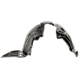 Front, Passenger Side Fender Liner, 4 Cyl., 2.0L Engine