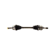 Front, Driver Side Axle Assembly, 1.6L Engine, Naturally Aspirated, Automatic CVT Transaxle
