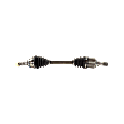Front, Driver Side Axle Assembly, 1.6L Engine, Naturally Aspirated, Automatic CVT Transaxle