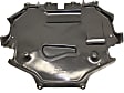Center Engine Splash Shield, Engine Under Cover, Vacuum Form, With Extension Sheet, 8 Cyl., 5.5L Engine