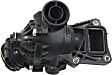 Thermostat Housing - Black, Direct Fit, Sold individually, Gas, Includes Sensor and Gasket