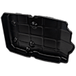 Transmission Pan, Black, Steel, Automatic Transmission