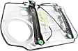 2010-2016 Mercedes Benz E350 - Front, Driver Side Power Window Regulator, Without Motor