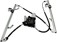 Front, Passenger Side Window Regulator, Power, With 6-Prong Connector
