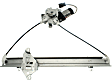 Front, Driver Side Power Window Regulator, With Motor