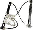 Front, Passenger Side Power Window Regulator, Without Motor