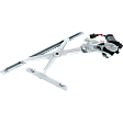 Front, Driver Side Power Window Regulator, With Motor