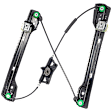 Front, Driver Side, Window Regulator, Power, without Motor