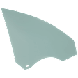 Front, Passenger Side Door Glass, Green Tint, Replaces NAGS Number FD26227GTN