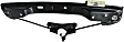 Rear, Passenger Side Window Regulator, Power, Without Panel