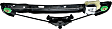 Rear, Driver Side Window Regulator, Power, Without Panel