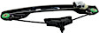 Rear, Driver Side Window Regulator, Power, Without Panel