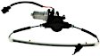 Rear, Passenger Side Power Window Regulator, With Motor