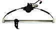 Rear, Driver Side Power Window Regulator, With Motor