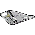 Rear, Passenger Side Power Window Regulator, Without Motor