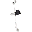 Rear, Passenger Side Power Window Regulator, With Motor