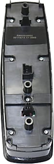 Front, Driver Side Window Switch, Black, Except Electric Side Windows, with Folding Mirrors Code 500, without Electric Hinge Windows Code 848