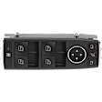 Front, Driver or Passenger Side Window Switch, Black