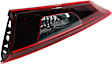 Passenger Side, Inner Tail Light, with Bulb, Halogen, Clear and Red Lens