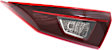 Passenger Side, Inner Tail Light, with Bulb, Halogen, Clear and Red Lens, CAPA CERTIFIED