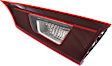 Passenger Side, Inner Tail Light, with Bulb, Halogen, Clear and Red Lens, CAPA CERTIFIED