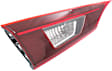 Driver Side, Inner Tail Light, with Bulb, Halogen, Clear and Red Lens