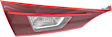 Driver Side, Inner Tail Light, with Bulb, Halogen, Clear and Red Lens