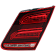 Passenger Side, Inner LED Tail Light, With bulb(s), Red Lens, Sedan, CAPA Certified
