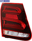 Driver Side, Inner LED Tail Light, With bulb(s), Red Lens, Sedan, CAPA Certified