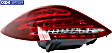 Driver Side Tail Light, with Bulb, Halogen, Clear and Red Lens, CAPA CERTIFIED