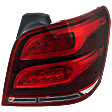Passenger Side Tail Light, with Bulb, LED, Red Lens