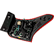 Driver Side, Outer Tail Light, with Bulb, Halogen, Clear and Red Lens