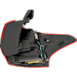 Driver Side, Outer Tail Light, with Bulb, Halogen, Clear and Red Lens, CAPA CERTIFIED