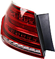 Driver Side, Outer LED Tail Light, With bulb(s), Red Lens, CAPA Certified