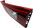 Passenger Side, Inner Tail Light, with Bulb, LED, Clear and Red Lens
