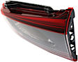 Passenger Side, Inner Tail Light, with Bulb, LED, Red Lens