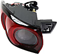 2019 Mazda CX-5 - Passenger Side, Outer Halogen Tail Light, With bulb(s), Mounts on Body, For Models Without Signature Light, OE Replacement, CAPA Certified