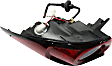 Passenger Side, Outer Tail Light, with Bulb, Halogen, Red Lens