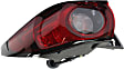 Driver Side, Outer Tail Light, with Bulb, Halogen, Red Lens