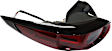 Driver Side, Outer Tail Light, with Bulb, Halogen, Red Lens