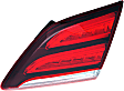 Passenger Side, Inner Tail Light, with Bulb, Halogen, Clear and Red Lens
