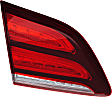 Driver Side, Inner Tail Light, with Bulb, Halogen, Clear and Red Lens