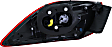 Driver Side, Outer Tail Light, with Bulb, LED, Clear and Red Lens